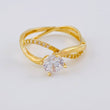 Anillo Infinito Entrelazados 2.4 g / T6 1/4 Oro Amarillo 18K