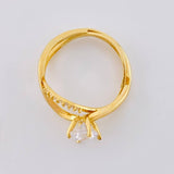 Anillo Infinito Entrelazados 2.4 g / T6 1/4 Oro Amarillo 18K