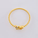 Anillo Mariposa Mate 1.5 g / T8 1/2 Oro Amarillo 18K