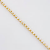 Pulso Tenis Diamantes 1,96 Qts 2.4 g / 18 cm / 1.9 mm Oro Amarillo 18K