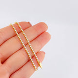 Pulso Tenis Diamantes 1,96 Qts 2.4 g / 18 cm / 1.9 mm Oro Amarillo 18K