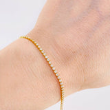 Pulso Tenis Diamantes 1,96 Qts 2.4 g / 18 cm / 1.9 mm Oro Amarillo 18K