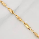 Pulso Rustico Barril 3.6 g / 21 cm / 3.4 mm Oro Amarillo 18K
