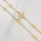 Pulso Espiga Ángel 2.55 g / 24.7 cm / 4 mm Oro Amarillo 18K