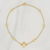Pulso Espiga Ángel 2.55 g / 24.7 cm / 4 mm Oro Amarillo 18K