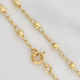 Pulso Denario Virgen Milagrosa Cruz 2.35 g / 19 cm / 3 mm Oro Amarillo 18K