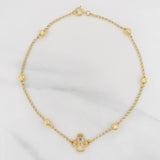 Pulso Espiga Ángel 2.7 g / 25 cm / 4 mm Oro Amarillo 18K