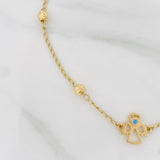 Pulso Espiga Ángel 2.7 g / 25 cm / 4 mm Oro Amarillo 18K