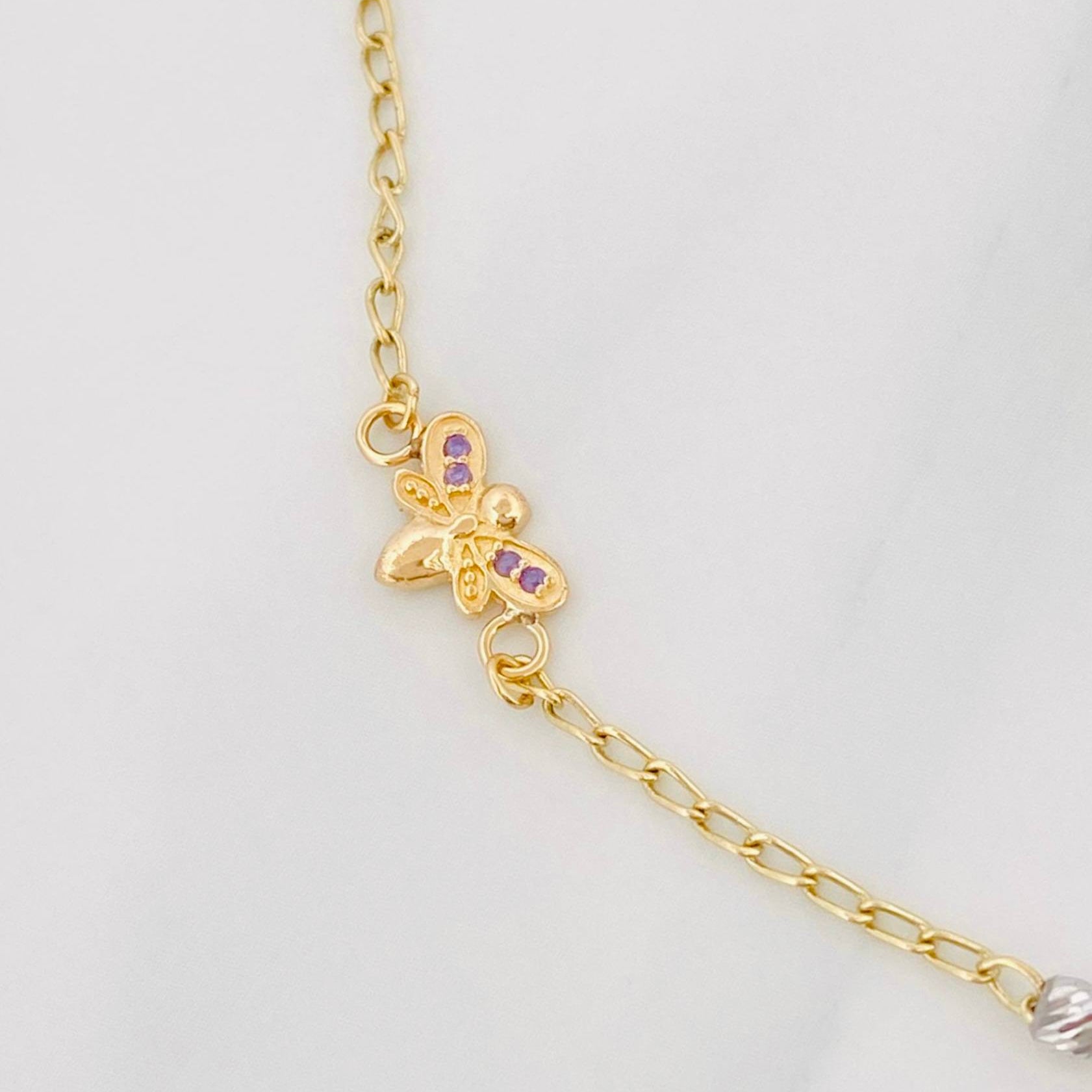 Pulso Espiga Figuras 2.5 g / 25 cm / 3 mm Oro Amarillo 18K