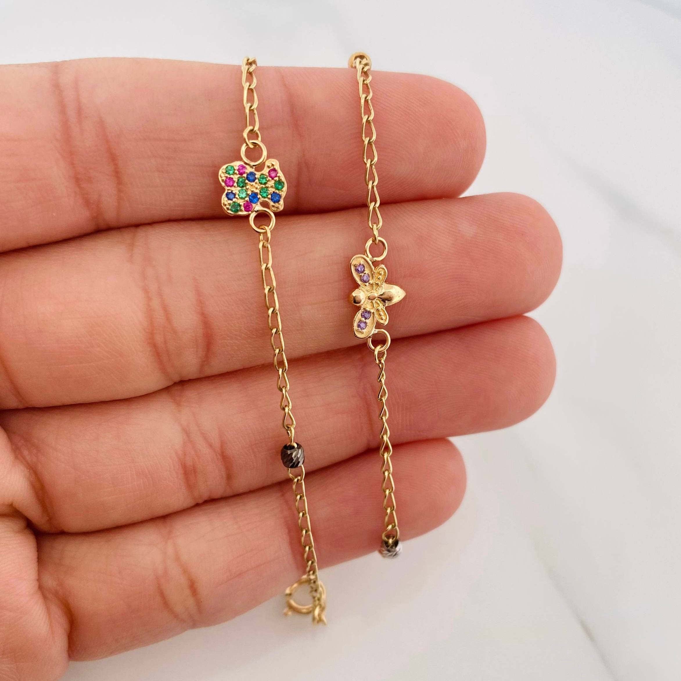 Pulso Espiga Figuras 2.5 g / 25 cm / 3 mm Oro Amarillo 18K
