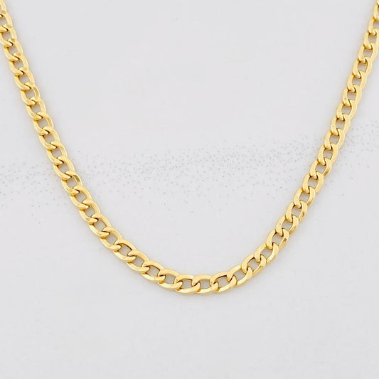 Cadena Cubana 4.45g / 60cm / 3.05mm Oro Amarillo 18K