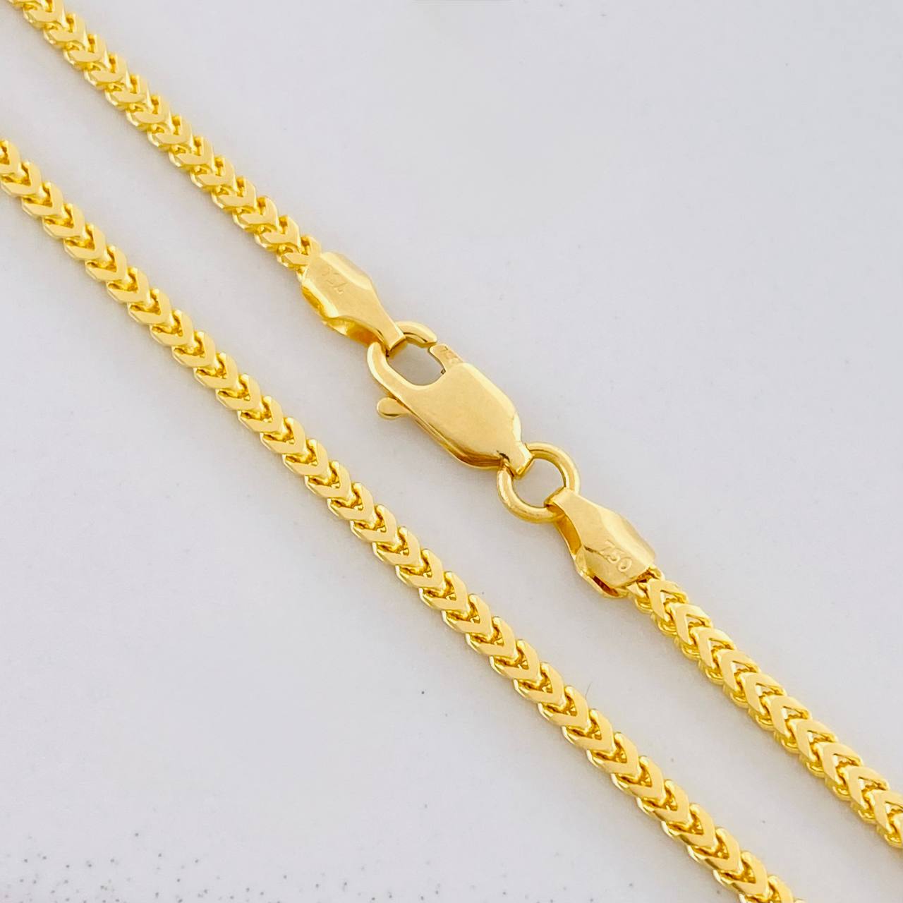 Cadena Franco 16.95g / 60cm / 1.88mm Oro Amarillo 18K