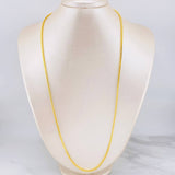 Cadena Franco 17g / 60cm / 1.85mm Dos Oros Amarillo Blanco 18K