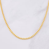 Cadena Veneciana 8g / 50cm / 2.25mm Oro Amarillo 18K