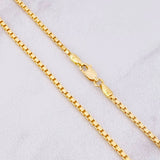 Cadena Veneciana 8g / 50cm / 2.25mm Oro Amarillo 18K