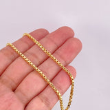 Cadena Veneciana 8g / 50cm / 2.25mm Oro Amarillo 18K