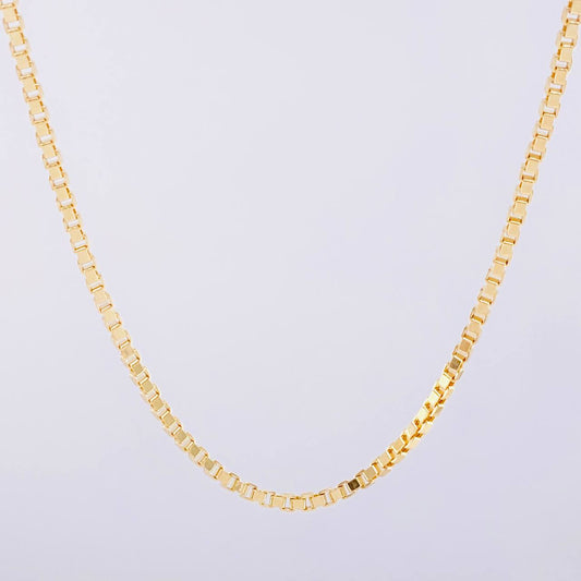 Cadena Veneciana 8g / 50cm / 2.25mm Oro Amarillo 18K