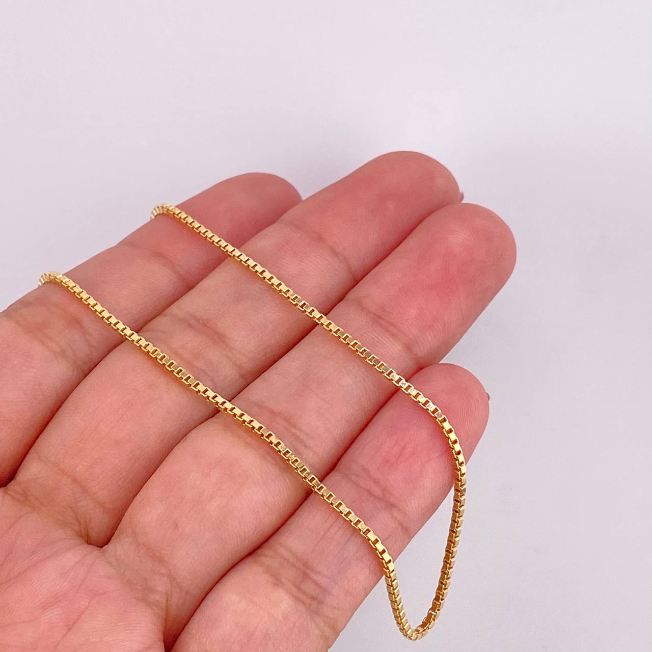 Cadena Veneciana 3.25g / 50cm / 1.4mm Oro Amarillo 18K