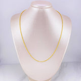 Cadena Franco Diamantada 13.55g / 50cm / 2.15mm Dos Oros Amarillo Blanco 18K