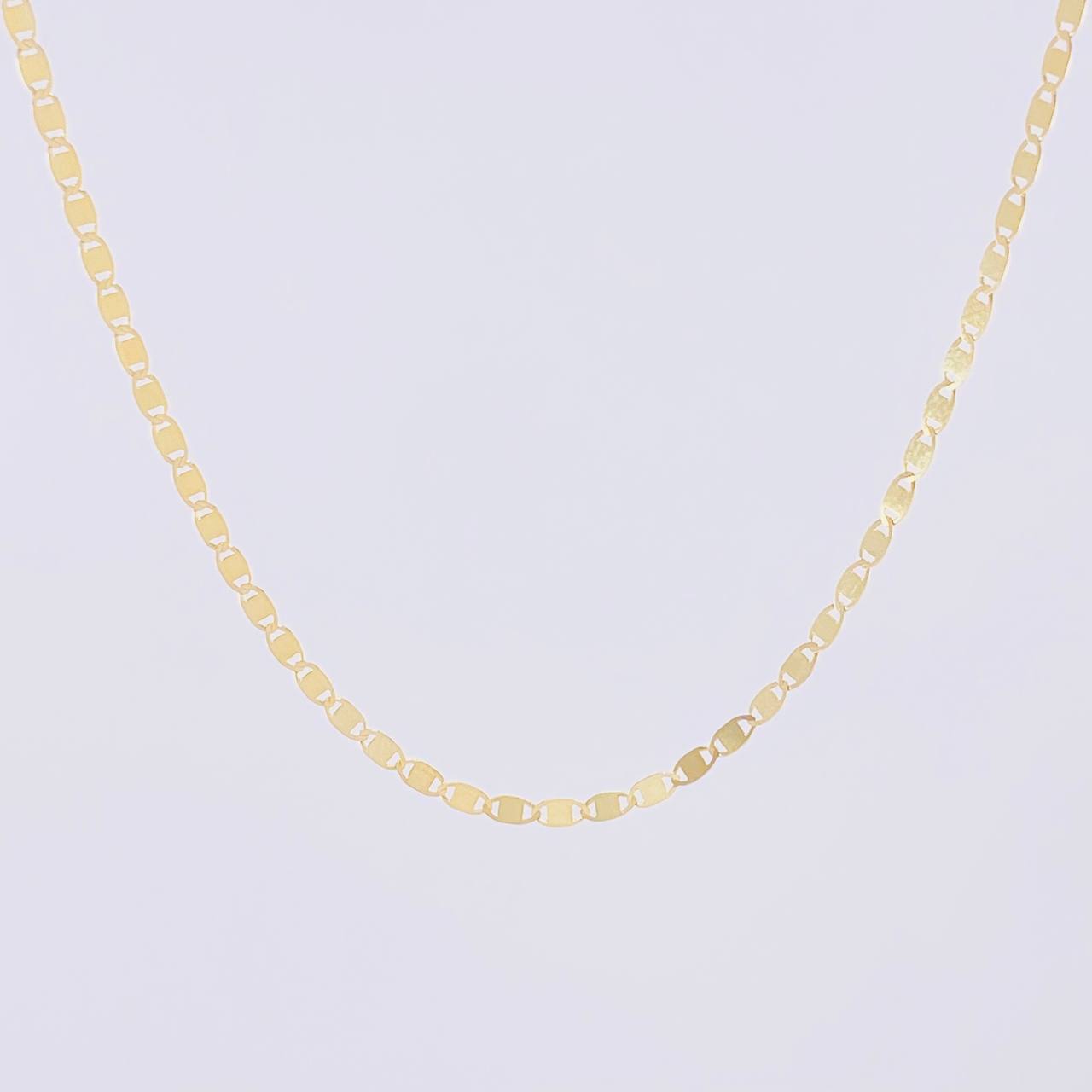 Cadena Plana 1.95g / 45cm / 1.58mm Oro Amarillo 18K