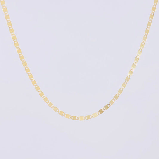 Cadena Plana 1.95g / 45cm / 1.58mm Oro Amarillo 18K