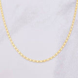 Cadena Plana 2g / 45cm / 1.58mm Oro Amarillo 18K