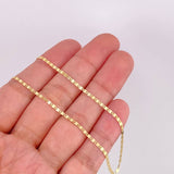 Cadena Plana 1.95g / 45cm / 1.58mm Oro Amarillo 18K