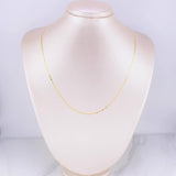 Cadena Plana 2g / 45cm / 1.57mm Oro Amarillo 18K
