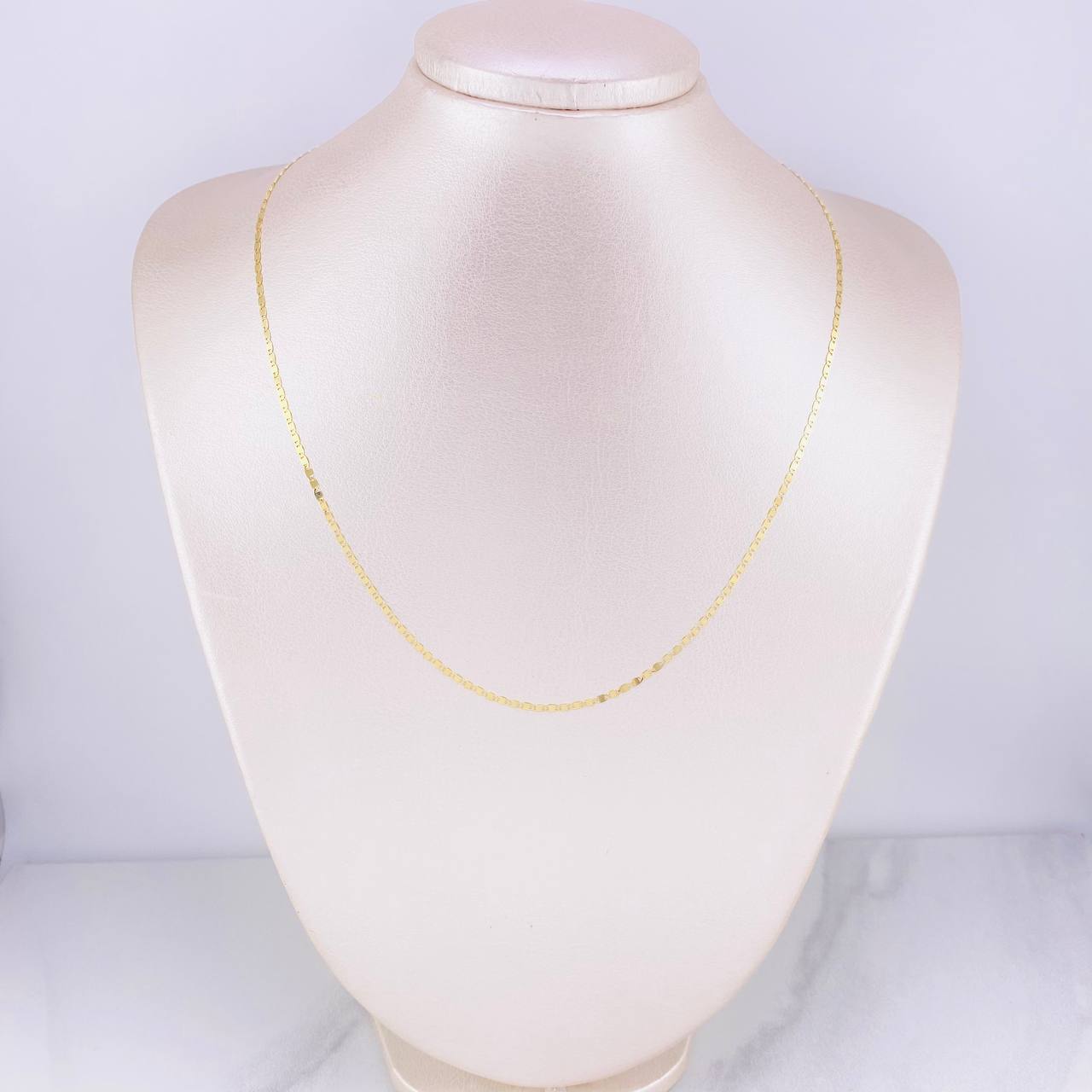 Cadena Plana 1.95g / 45cm / 1.58mm Oro Amarillo 18K