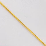 Cadena Mini Cubana 4.8g / 50cm / 1.48mm Oro Amarillo 18K