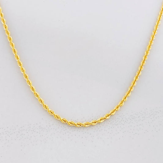 Cadena Lazo 2.15g / 60cm / 1.7mm Oro Amarillo 18K