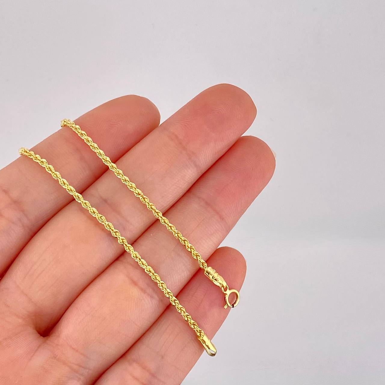 Cadena Lazo 2.15g / 60cm / 1.7mm Oro Amarillo 18K