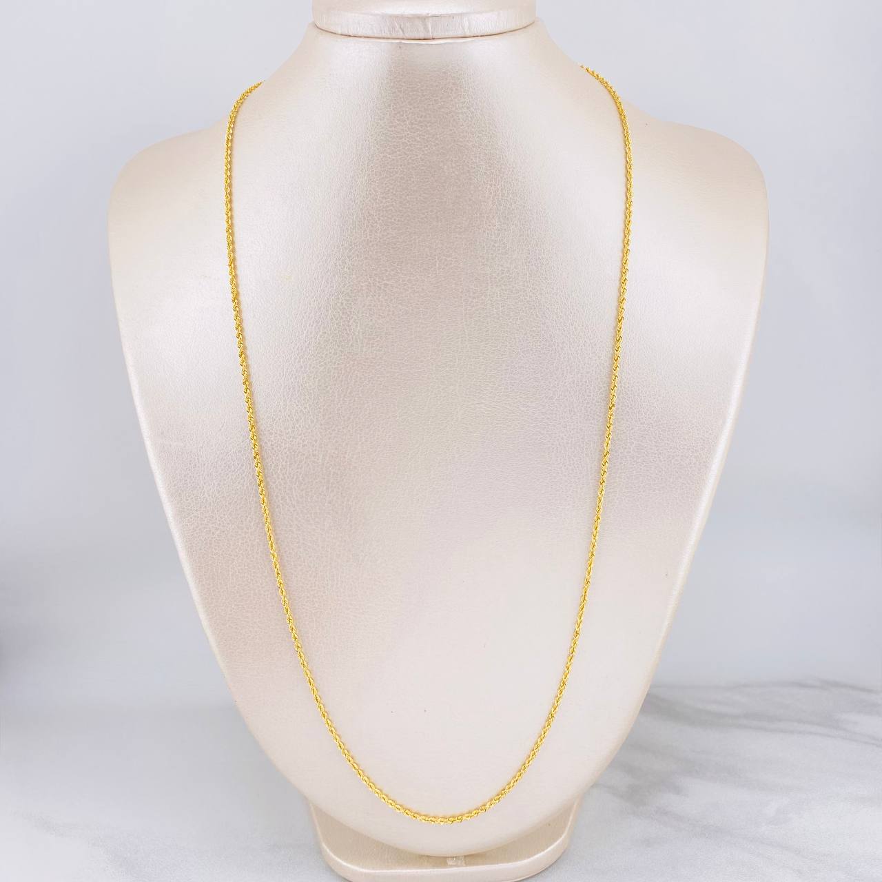 Cadena Lazo 3.85g / 60cm / 2.2mm Oro Amarillo 18K