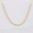 Cadena Aro Seguido Bolas Diamantadas 2.1g / 40cm / 0.6mm Tres Oros 18K