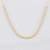 Cadena Aro Seguido Bolas Diamantadas 2.1g / 40cm / 0.6mm Tres Oros 18K