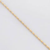 Cadena Aro Seguido Bolas Diamantadas 2.1g / 40cm / 0.6mm Tres Oros 18K