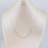 Cadena Aro Seguido Bolas Diamantadas 2.1g / 40cm / 0.6mm Tres Oros 18K