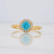 Anillo Halo 1.85 g / T7 Oro Amarillo 18K
