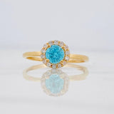Anillo Halo 1.85 g / T7 Oro Amarillo 18K