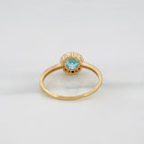 Anillo Halo 1.85 g / T7 Oro Amarillo 18K