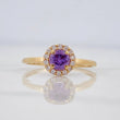 Anillo Halo 1.95 g / T7 Oro Amarillo 18K