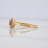 Anillo Halo 1.95 g / T7 Oro Amarillo 18K