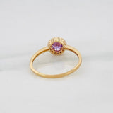 Anillo Halo 1.9 g / T7 1/2 Oro Amarillo 18K