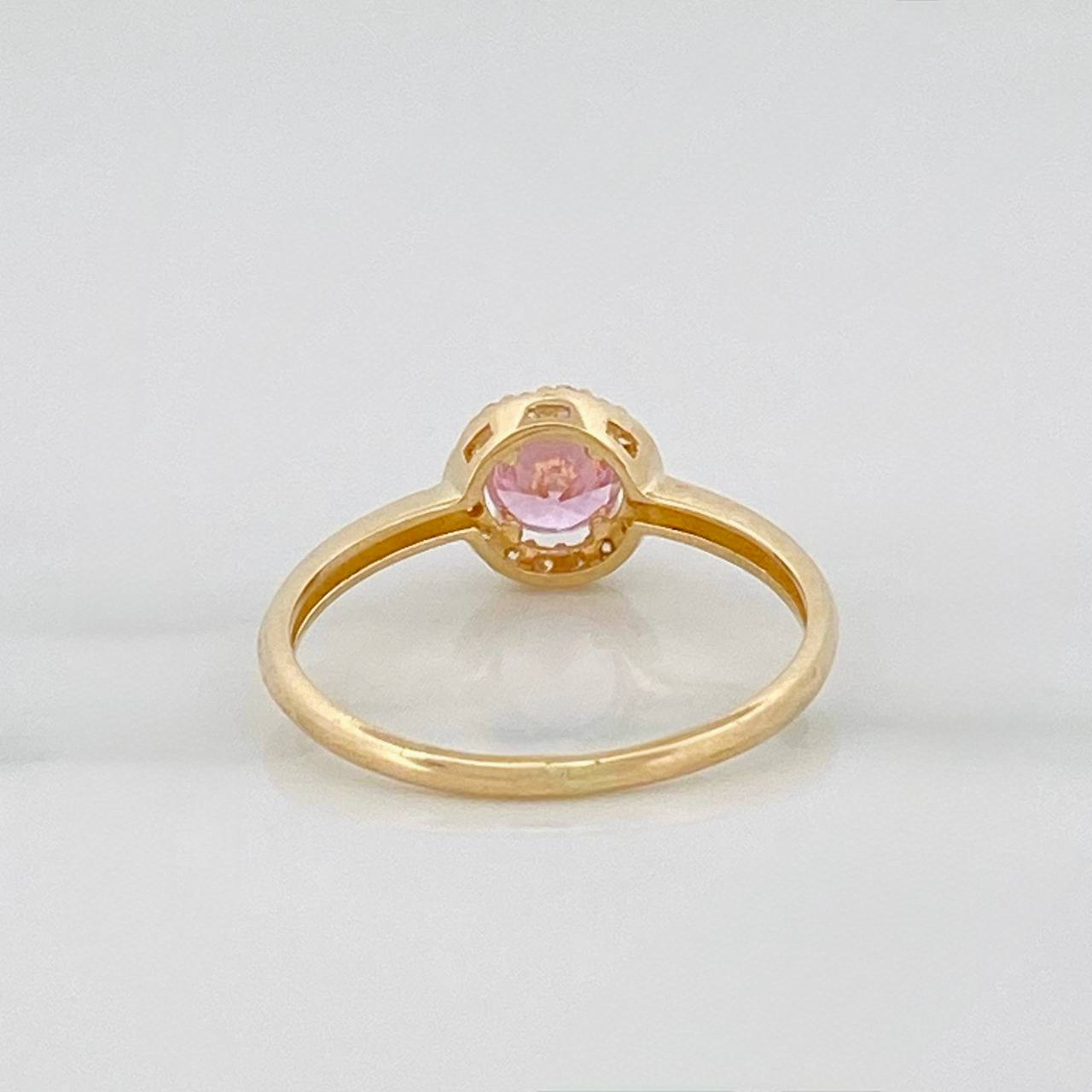 Anillo Halo 2 g / T6 3/4 Oro Amarillo 18K