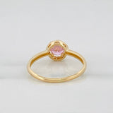 Anillo Halo 2 g / T6 3/4 Oro Amarillo 18K