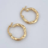 Candongas Nilo 1gr / 1.6cm / Oro 18K $