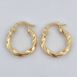 Candongas Nilo 1gr / 1.6cm / Oro 18K $
