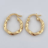 Candongas Nilo 1gr / 1.6cm / Oro 18K $