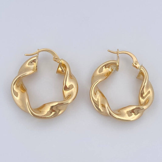 Candongas Azir 4.25gr / 2.7cm / Oro 18K $