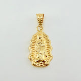 Dije Virgen Guadalupe Silueta Rallado 0.55gr / 1.05cm / Oro Amarillo 18K ©